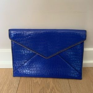 Rebecca Minkoff envelop clutch. Royal blue.